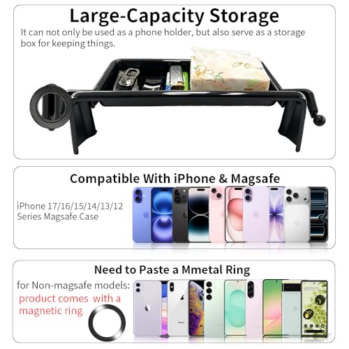Car Phone Holder Mount for Toyota Sienna 2021 2022 2023 2024 Accessories (for Toyota Sienna 2021-2024)