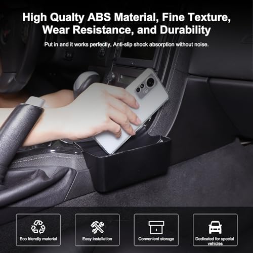 Car Center Console Side Hanging Storage Box Compatible with Chevy Corvette C6 2008