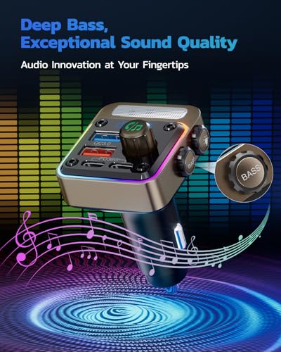 54W Bluetooth 5.3 Car Adapter (Gold)