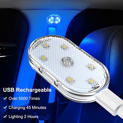 4Pcs Car LED Lights Interior Wireless (7 Colors)