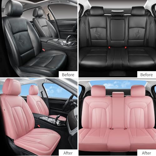 Pink Car Seat Covers (Full Set / Pink)