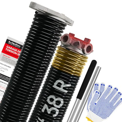 Pair of 1.75" Garage Door Torsion Springs Set with Non (0.250X1.75"X38")