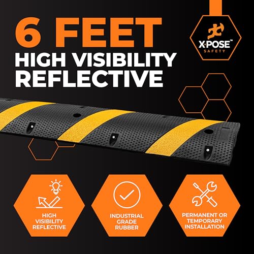 6 Ft Rubber Speed Bump (2) Speed Bump / 1 Pack)