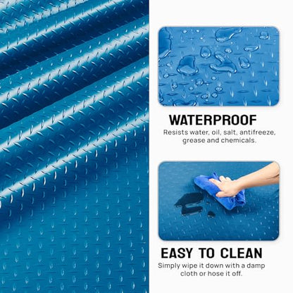 7.5 x 20 FT Garage Floor Mat (7.5'x20' / Blue)