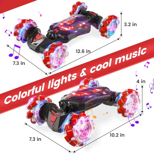 Gesture Sensing RC Stunt Car (Red)