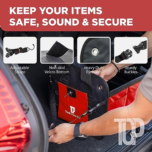 Red Car Trunk Organizer for Women (Large / Red)