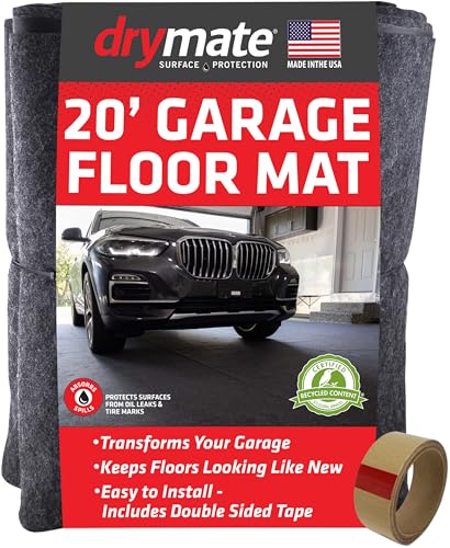 Garage Floor Mat 20' x 7'4" (7'4" x 20' (Rectangular) / Charcoal)