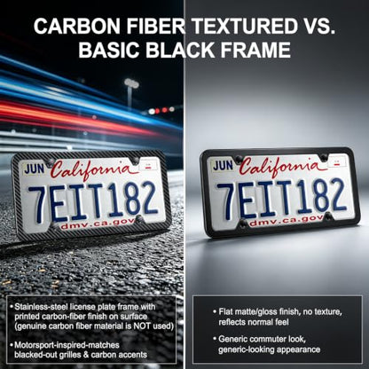 Carbon Fiber License Plate Frames (Carbon Fiber)