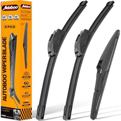 Windshield Wiper Blade Replacement for Jeep Compass 2018 (24"+18"+10")
