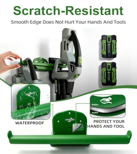 Backpack Blower Rack with Tube Hook (Green 1 Pack)