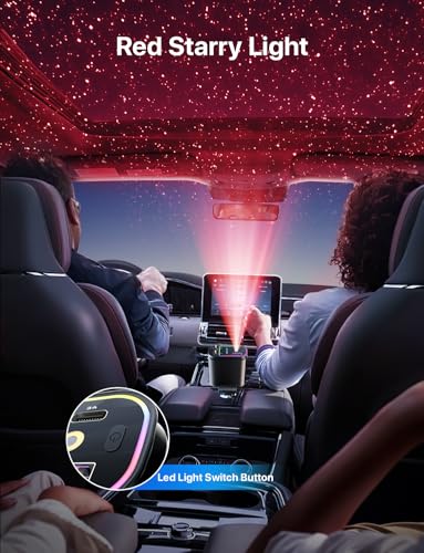 Starlight Retractable Car Charger with Dual Type C Cables (Black / Dual Type C)