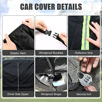 Waterproof Car Cover Compatible with 2000 (Impala 2000-2020)