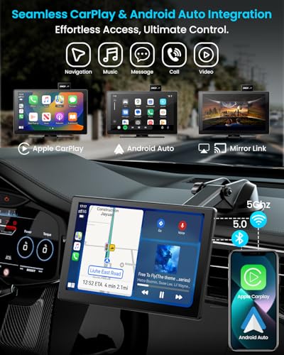 IK9 9" Wireless CarPlay & Android Auto Screen