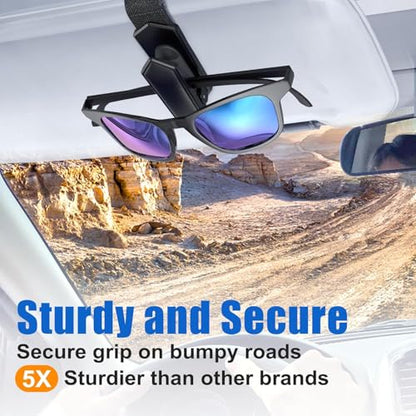 Sunglass Holder for Car (1 Pack / Black)