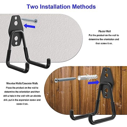 Magnetic Garage Hooks (Black)