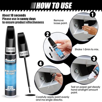 Matte Black Rim Touch Up Paint (Matte Black)