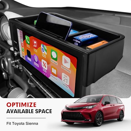 Screen Dashboard Organizer for 2025 2026 Toyota Sienna Accessories (2025 2026 Toyota Sienna)