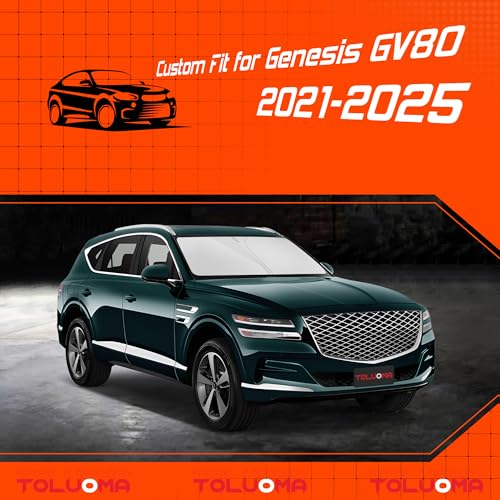 Custom Fit Windshield Sun Shade for Genesis GV80 2021 (for Genesis GV80 2021-2025)