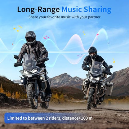 M1 S Air Motorcycle Bluetooth Headset with Music Sharing (1 Pack)