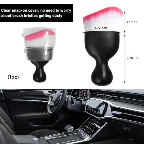 Car Detailing Brush (White/Red / 1 PC)