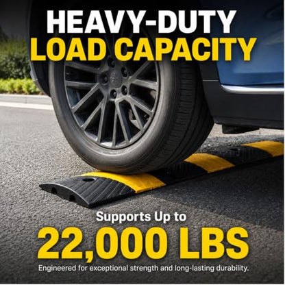 1 Pack 72 Inch Heavy Duty Rubber Speed Bump Hump