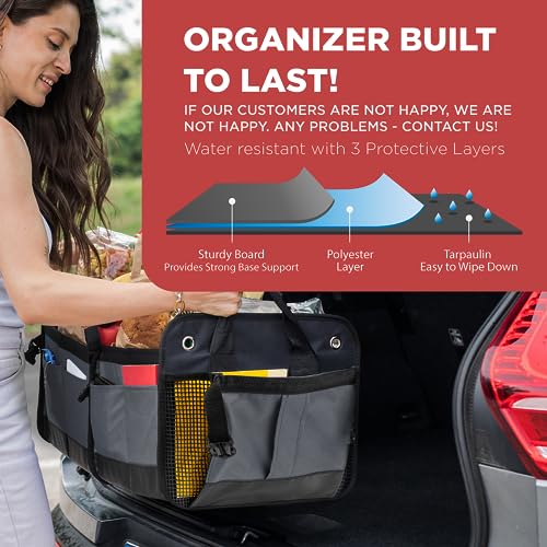 Car Cargo Organizer for SUV (Large / Gray)