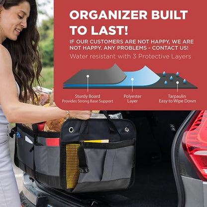 Car Cargo Organizer for SUV (Large / Gray)