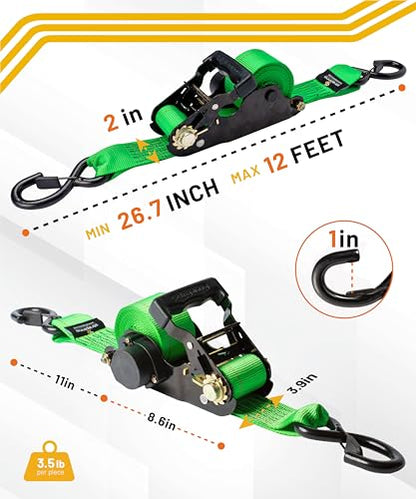 Retractable Ratchet Tie (Green)