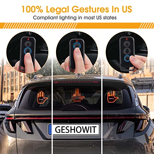 Car Finger Light with Remote (Black)