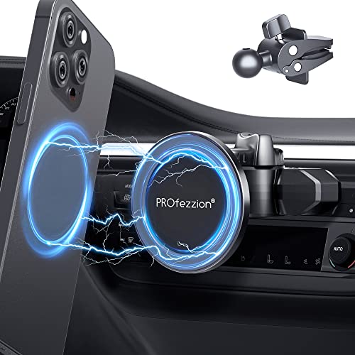 Car CD Slot Magnetic Phone Mount Holder for MagSafe iPhones (Car CD Slot or Vent)
