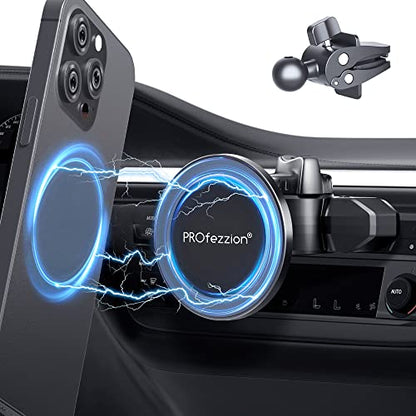 Car CD Slot Magnetic Phone Mount Holder for MagSafe iPhones (Car CD Slot or Vent)