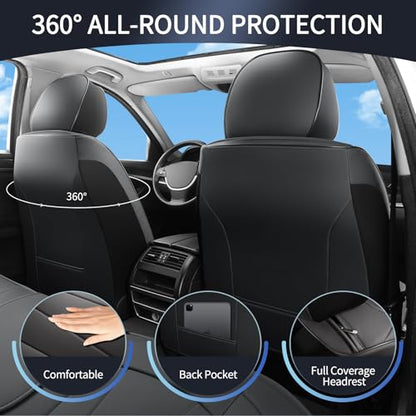 Front Car Seat Covers (Front Pair / Black)
