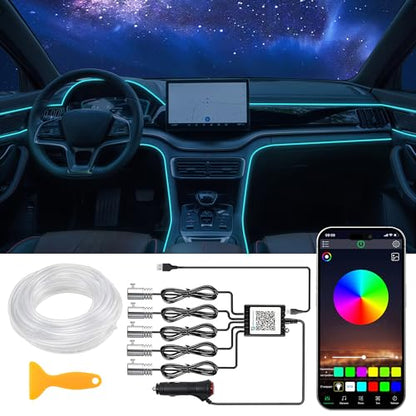 Interior Car LED Strip Lights with Wireless APP