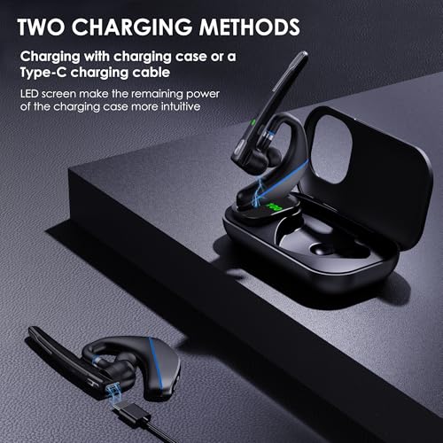 Bluetooth Headset V5.3 (Blue)