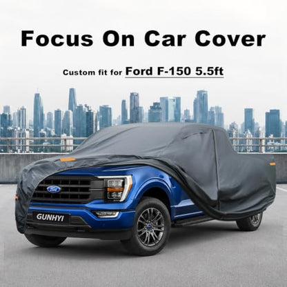 Premium Truck Cover Custom Fit Ford F (08 Ford / 8.22 Ford F-150 SuperCrew Short Bed 5.5ft)