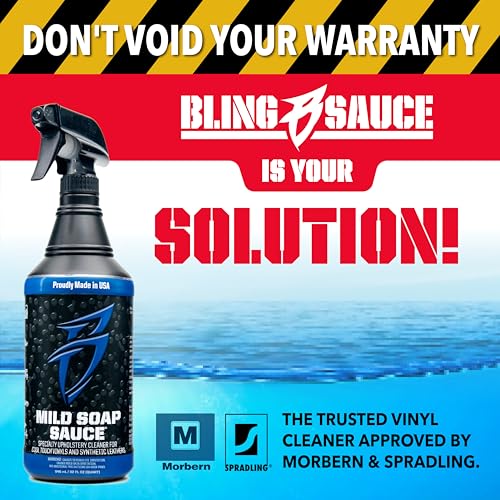 Bling Sauce Mild Soap Sauce Upholstery & Vinly Cleaner for Boats (32 Fl Oz (Pack of 1))