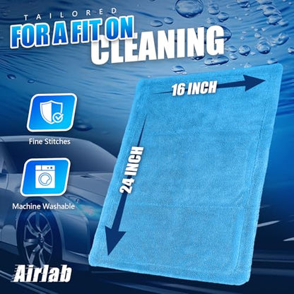 Microfiber Towel Car Drying Detailing Wash Cloth Car Care (Light Blue)