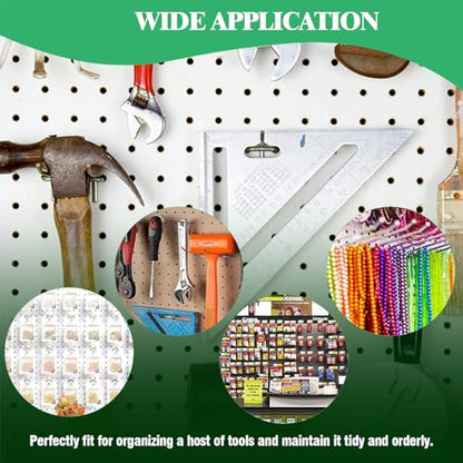 50Pcs 6" 15CM Pegboard Hooks Assortment Set (6 Inch / Silver)