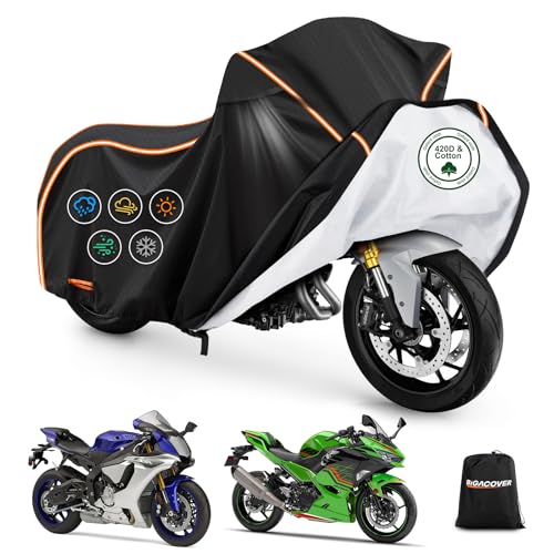 Motorcycle Cover for Kawasaki Ninja 400 (Black / for Kawasaki Ninja)