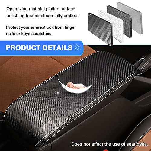 Center Console Cover for 2020 2021 2022 2023 2024 Buick Encore GX Accessories Armrest Cover Anti (24)Encore GX|Carbon Pattern,Regular)