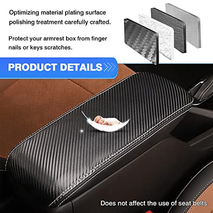 Center Console Cover for 2020 2021 2022 2023 2024 Buick Encore GX Accessories Armrest Cover Anti (24)Encore GX|Carbon Pattern,Regular)