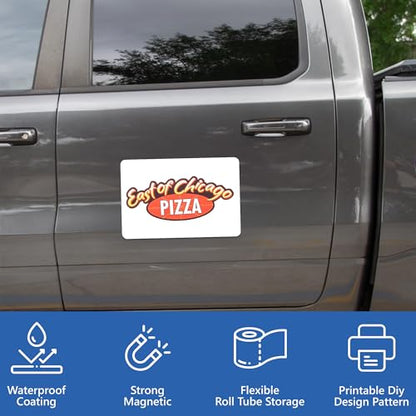 Custom Car Magnet Signs for Advertising and Promotion (12"x18" Rectangle)
