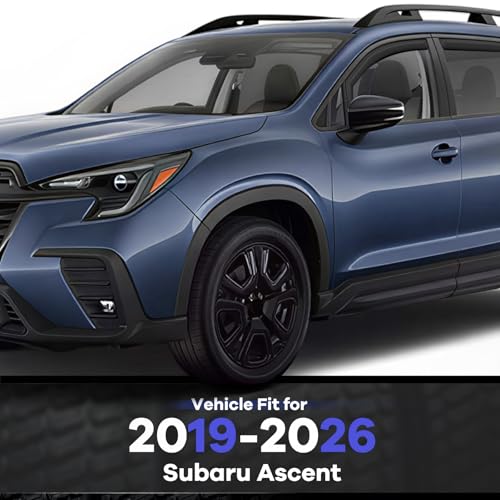 in Channel Rain Guards Fit for Subaru Ascent 2019 2020 2021 2022 2023 2024 2025 2026 (For 2019-2026 Ascent)