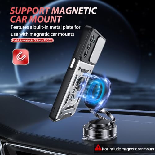 for Moto G Stylus 5G 2022 Case (Moto G Stylus 5G 2022（6.8"） / Silver)