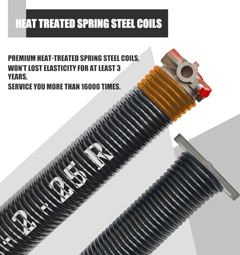 234x2x25 Garage Door Torsion Spring Set with Non (.234x2x25")