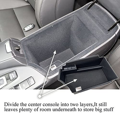 Center Console Armrest Storage Box Compatible with Infiniti QX50 2019 (for QX50 | 2019-2023 & QX55 | 2022-2023)
