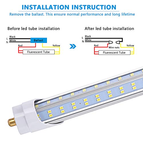 20 Pack LED Light Tubes (SINGLE PIN 20PCS)