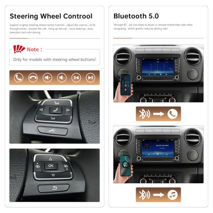 7 Inch Display Carplay Car Stereo Upgrade for Volkswagen with RDS
