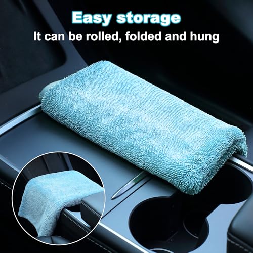 Car Drying Towels (New Car Towels - Blue / 35.4" x 23.6" - 1pcs)