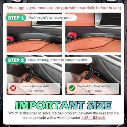2PCS Car Seat Gap Filler Organizer with Phone Holder